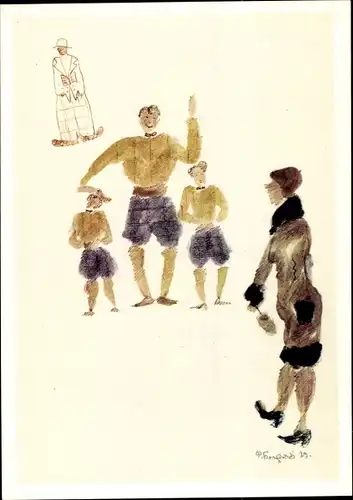 Künstler Ak Bogorodskij, F. S., Zirkusfamilie