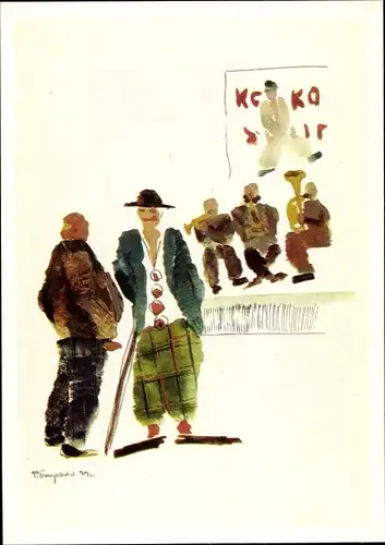 Künstler Ak Bogorodskij, F. S., Im Zirkus