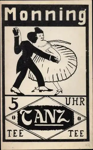 Ak Duisburg im Ruhrgebiet, Monning im Duisburger Walde, 5 Uhr Tanztee, Tanzpaar