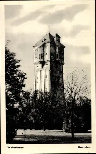 Ak IJmuiden Ymuiden Velsen Nordholland, Watertoren