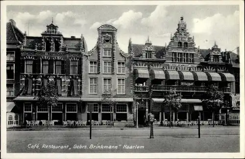 Ak Haarlem Nordholland Niederlande, Café Restaurant Gebrs. Brinkmann