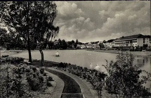 Ak Bad Meinberg am Teutoburger Wald, Staatsbad am Stausee