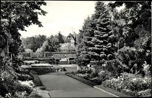 Ak Bad Meinberg am Teutoburger Wald, Durchgang zum Berggarten