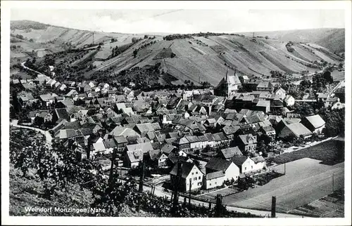 Ak Monzingen an der Nahe, Gesamtansicht