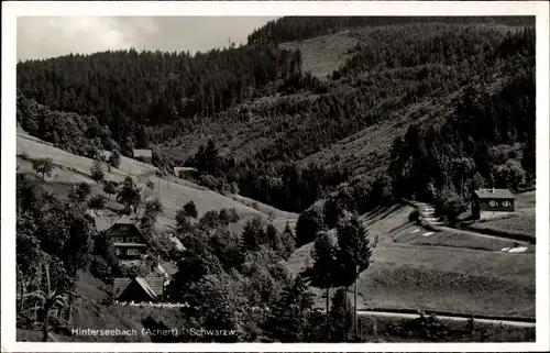 Ak Hinterseebach Seebach in Baden Schwarzwald, Häuser im Tal