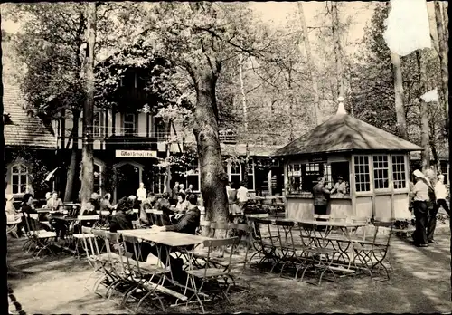 Ak Lübbenau im Spreewald, Spreewaldhof Wotschofska, Biergarten