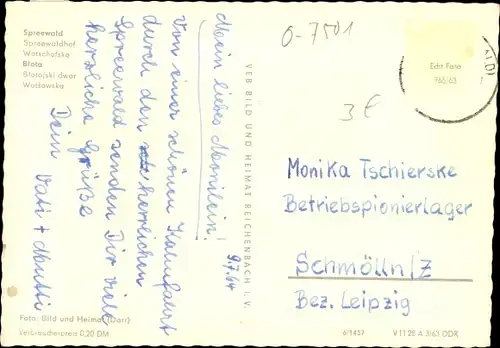 Ak Lübbenau im Spreewald, Spreewaldhof Wotschofska, Biergarten