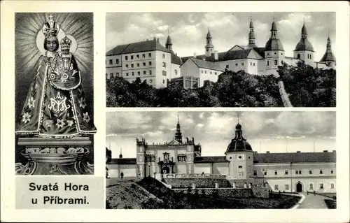 Ak Příbram Pibrans Mittelböhmen, Kloster Svatá Hora, Wallfahrtsort