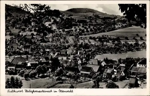 Ak Heiligkreuzsteinach am Neckar, Gesamtansicht