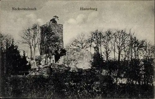 Ak Neckarsteinach in Hessen, Hinterburg