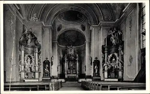 Ak Bodenheim in Rheinhessen, Inneres der Pfarrkirche