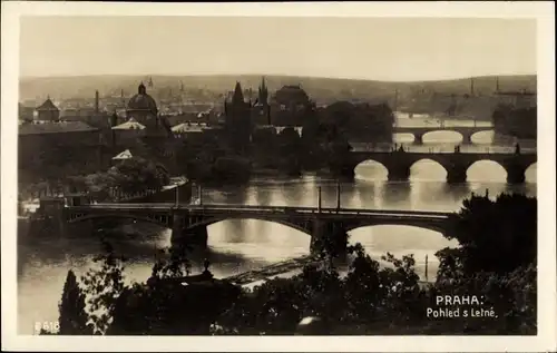 Ak Praha Prag Tschechien, Pohled s Letne