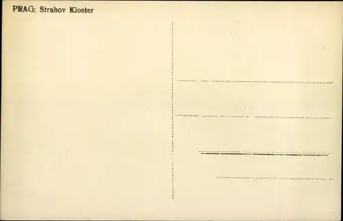Ak Praha Prag Tschechien, Strahov Kloster