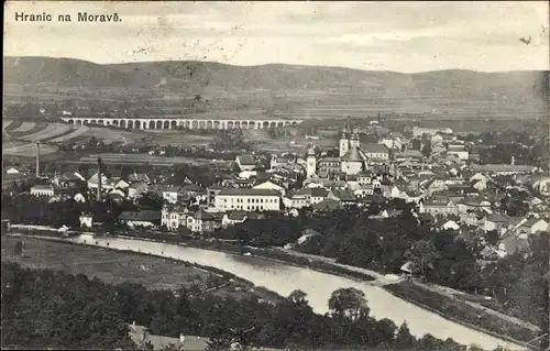 Ak Hranice na Moravě Mährisch Weißkirchen Region Olmütz, Gesamtansicht