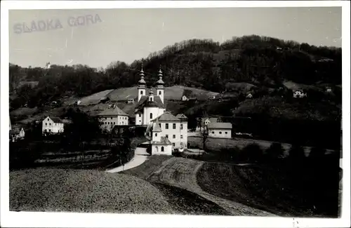 Foto Ak Sladka Gora Slowenien, Blick auf eine Kirche