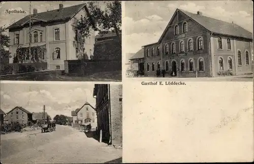 Ak Hoheneggelsen Söhlde in Niedersachsen, Gasthof, Apotheke, Straße