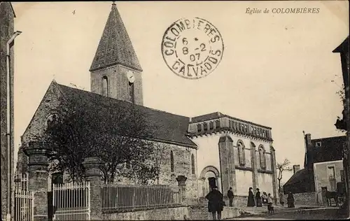 Ak Colombières Calvados, L'Eglise