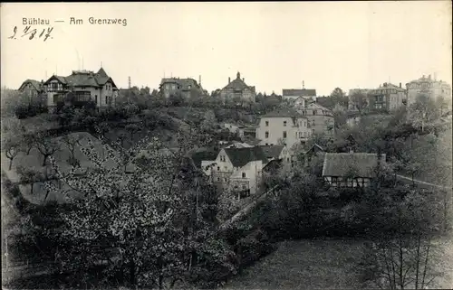 Ak Dresden Bühlau, Partie am Grenzweg