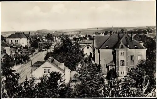 Ak Dresden Nordost Weißer Hirsch, Gesamtansicht der Stadt mit Straßenpartie, Bühlau