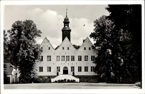 Ak Nütschau Travenbrück, Haus St. Angar, Frontansicht, Turm