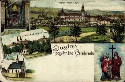 Ak Velehrad Welehrad Region Zlin, Kostel, Cyrillka, Altar