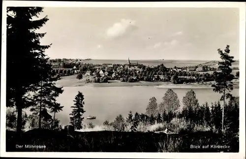 Ak Körbecke Möhnesee in Nordrhein Westfalen, Blick zum Ort