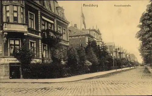 Ak Rendsburg in Schleswig Holstein, Reventlowstraße