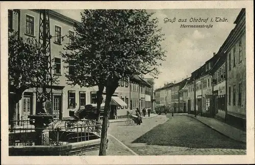 Ak Ohrdruf in Thüringen, Hermannstraße