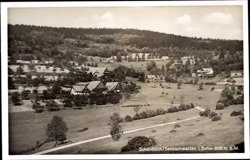 Ak Schönbüch Sasbachwalden in Baden Württemberg, Teilansicht