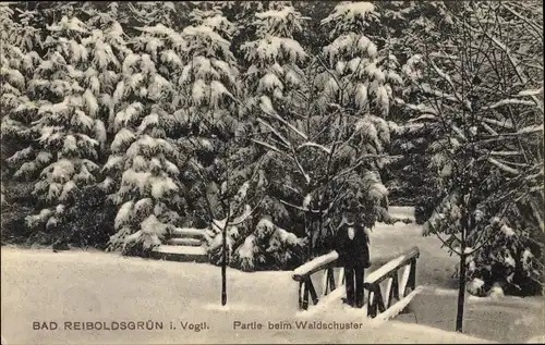 Ak Bad Reiboldsgrün Auerbach im Vogtland, Partie beim Waldschuster