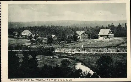Ak Morgenröthe Rautenkranz, Blick auf Häuser