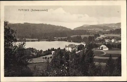 Ak Titisee Neustadt im Breisgau Hochschwarzwald, Teilansicht