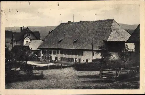 Ak Saig Lenzkirch im Schwarzwald, Gasthof zum Ochsen mit Dependance