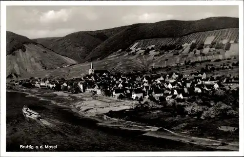 Ak Bruttig Fankel an der Mosel, Panorama