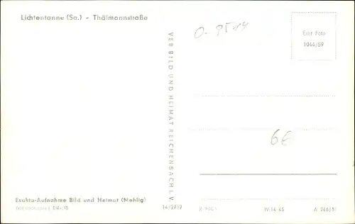 Ak Lichtentanne Sachsen, Thälmannstraße, Drogerie
