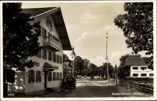 Ak Reichersbeuern, Gasthaus Zum Altwirt, Auto