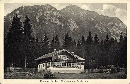 Ak Neuhaus Schliersee in Oberbayern, Pension Fehle