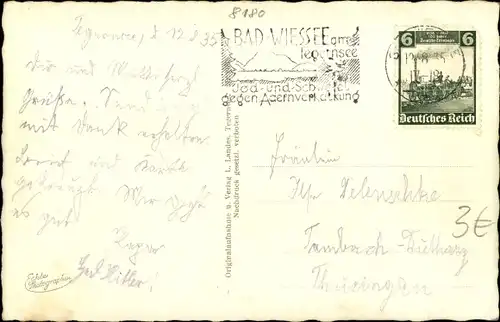 Ak Bad Wiessee in Oberbayern, Hanslbauer