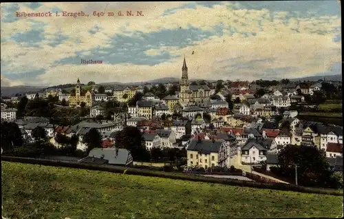 Ak Eibenstock im Erzgebirge Sachsen, Bielhaus, Panorama