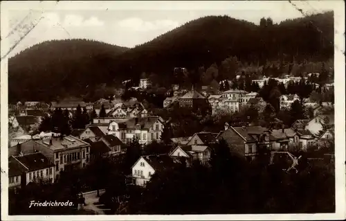 Ak Friedrichroda im Thüringer Wald, Vogelschau, Teilansicht