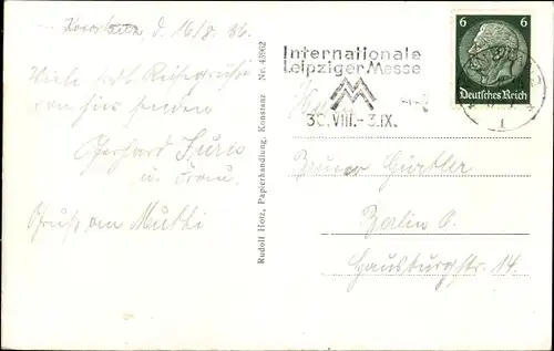 Ak Konstanz am Bodensee, Hafenpartie, Konzil, Bootsanlegestelle