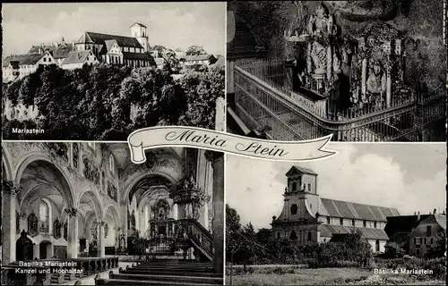 Ak Metzerlen Mariastein Kanton Solothurn, Kloster Maria Stein, Mariastein, Basilika