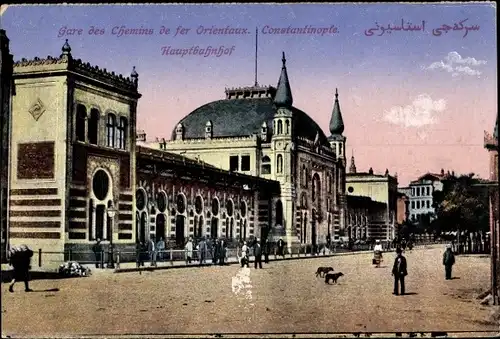 Ak Konstantinopel Istanbul Türkei, Hauptbahnhof