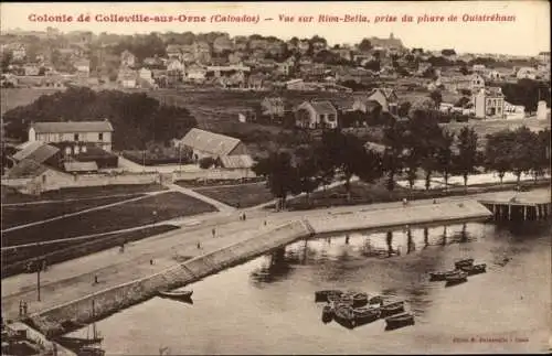 Ak Colleville sur Orne Calvados, Colonie, Vue sur Riva Bella, prise du phare de Ouistreham