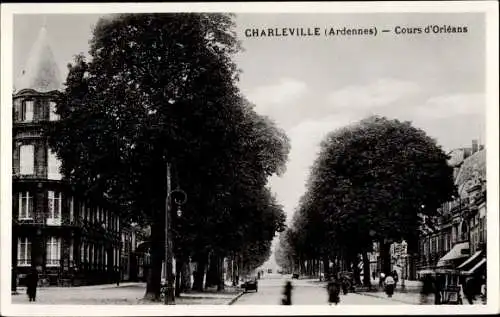 Ak Charleville Mézières Ardennes, Cours d'Orleans