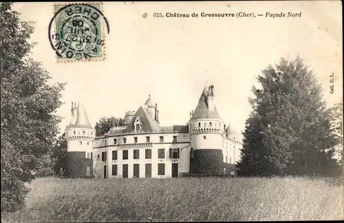 Ak Grossouvre Cher, Le Chateau