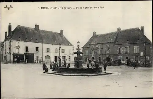 Ak Henrichemont Cher, Place Henri IV