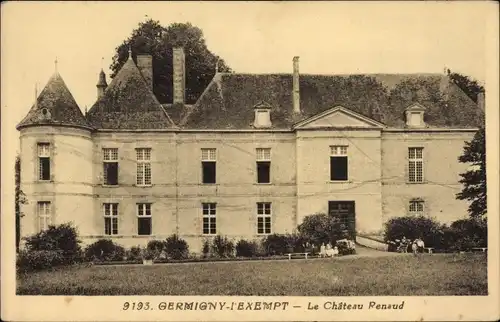 Ak Germigny L'Exempt Cher, Le Chateau Renaud