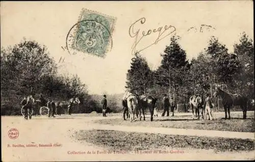 Ak Meaulne Allier, Foret de Troncais, Le Lancer du Rond Gardien