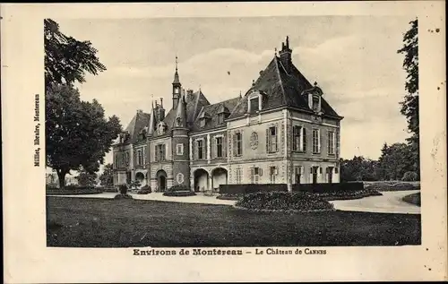 Ak Montereau Loiret, Le Chateau de Cannes